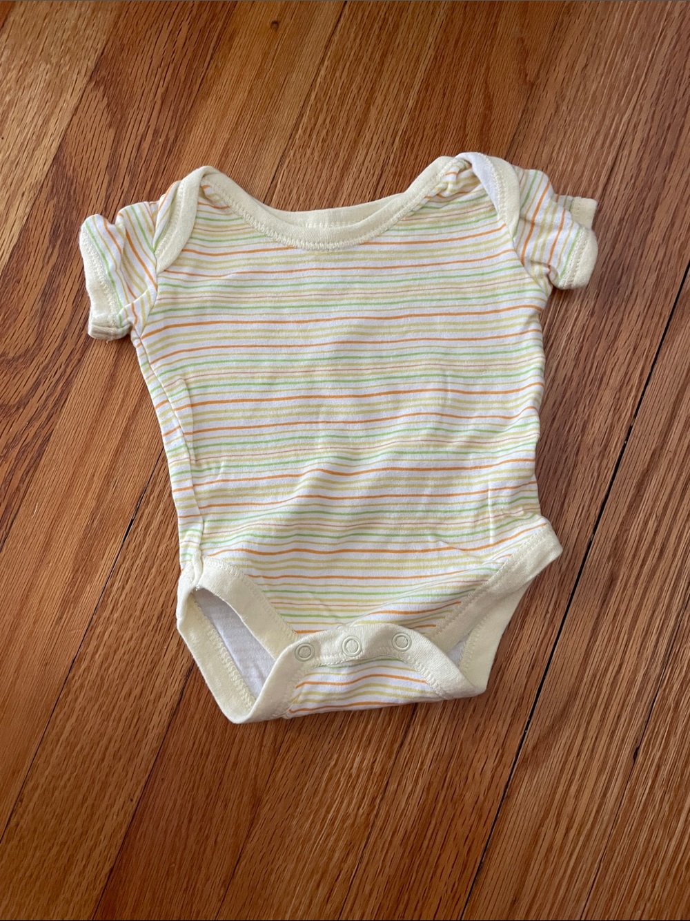 Unbranded Yellow Stripe Baby One-Piece Bodysuit